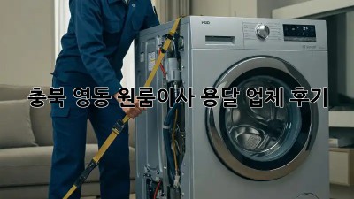 충북 영동 원룸이사 용달 업체 후기🏡🚚
